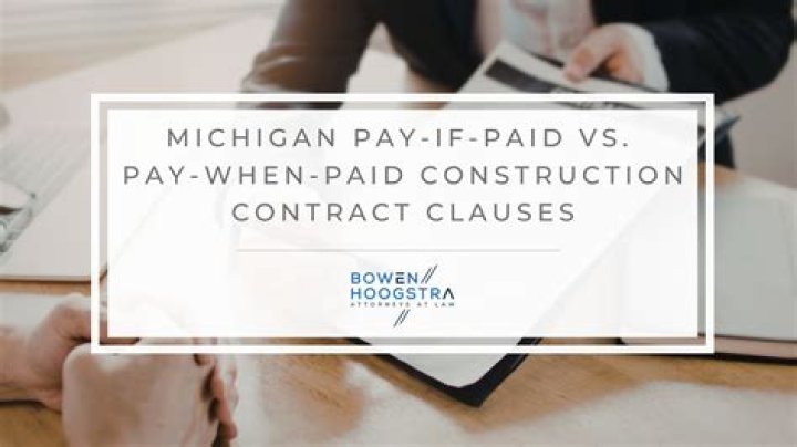 Are paid when paid clauses enforceable