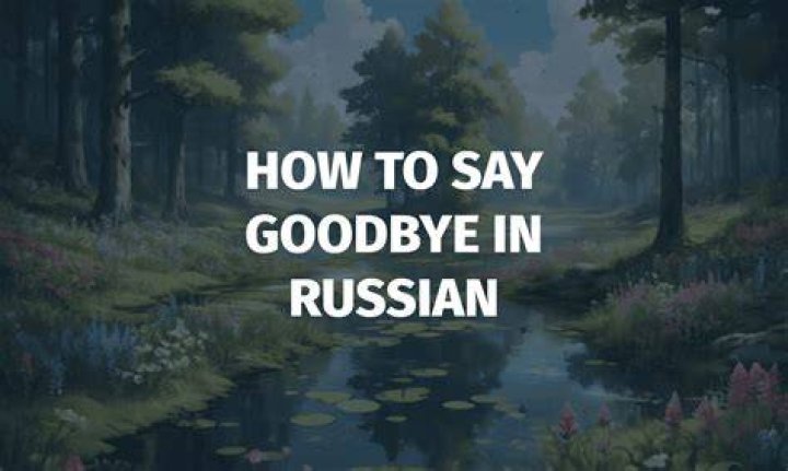 Bye In Russian - How To Discuss