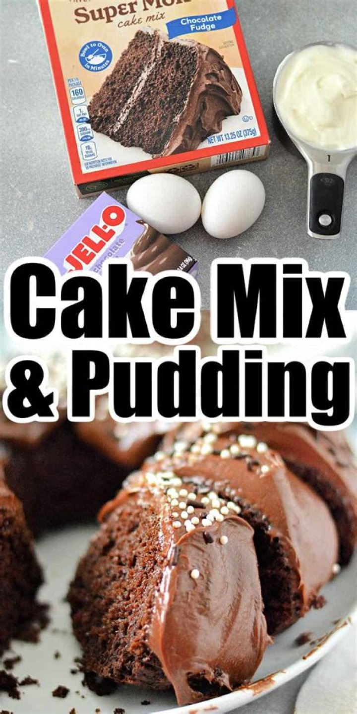 Can instant pudding be added to cake mix?