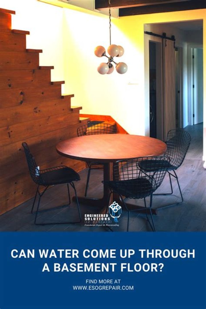 Can water come up through a basement floor