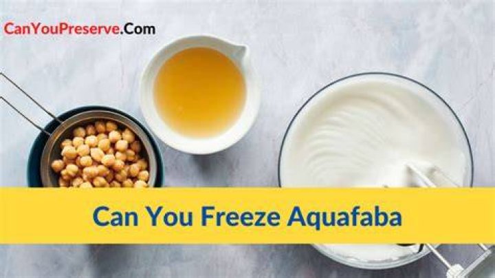 Can you freeze Aquafaba Mayo