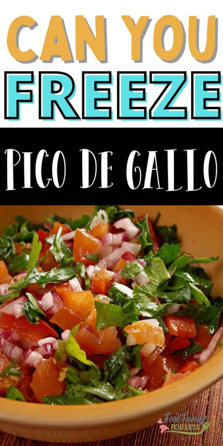 Can you freeze pico de?