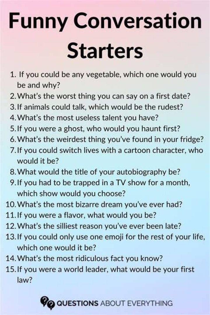 funny topics to talk about