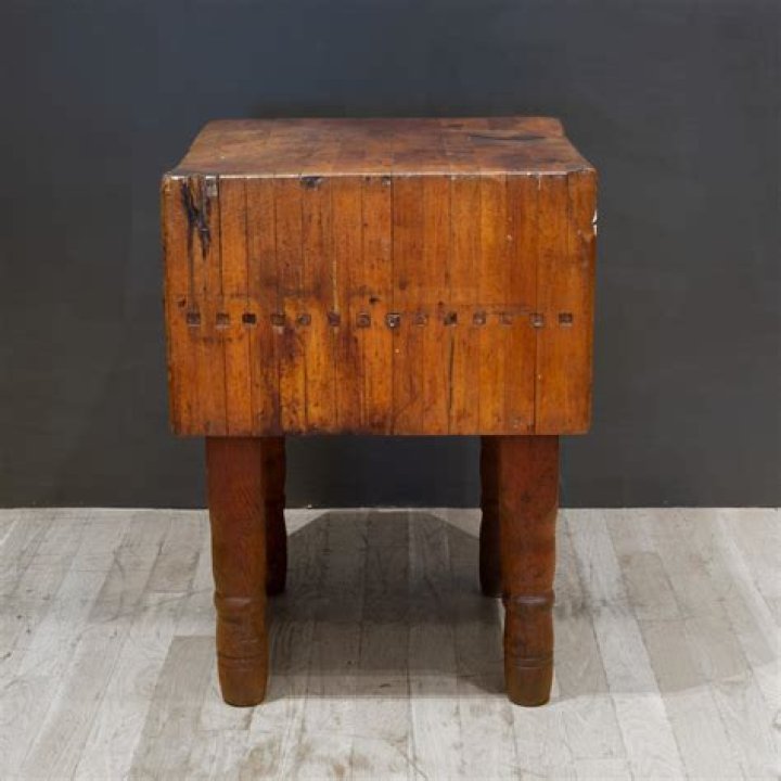How do you date an antique butcher block