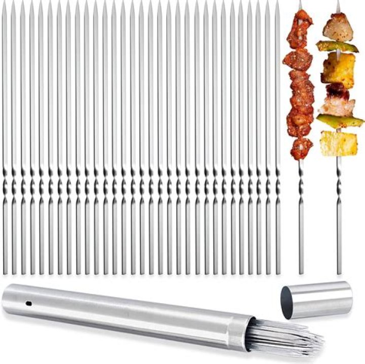 How do you make metal skewers?