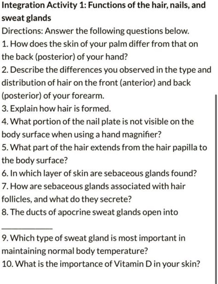 How does the skin of your palm differ
