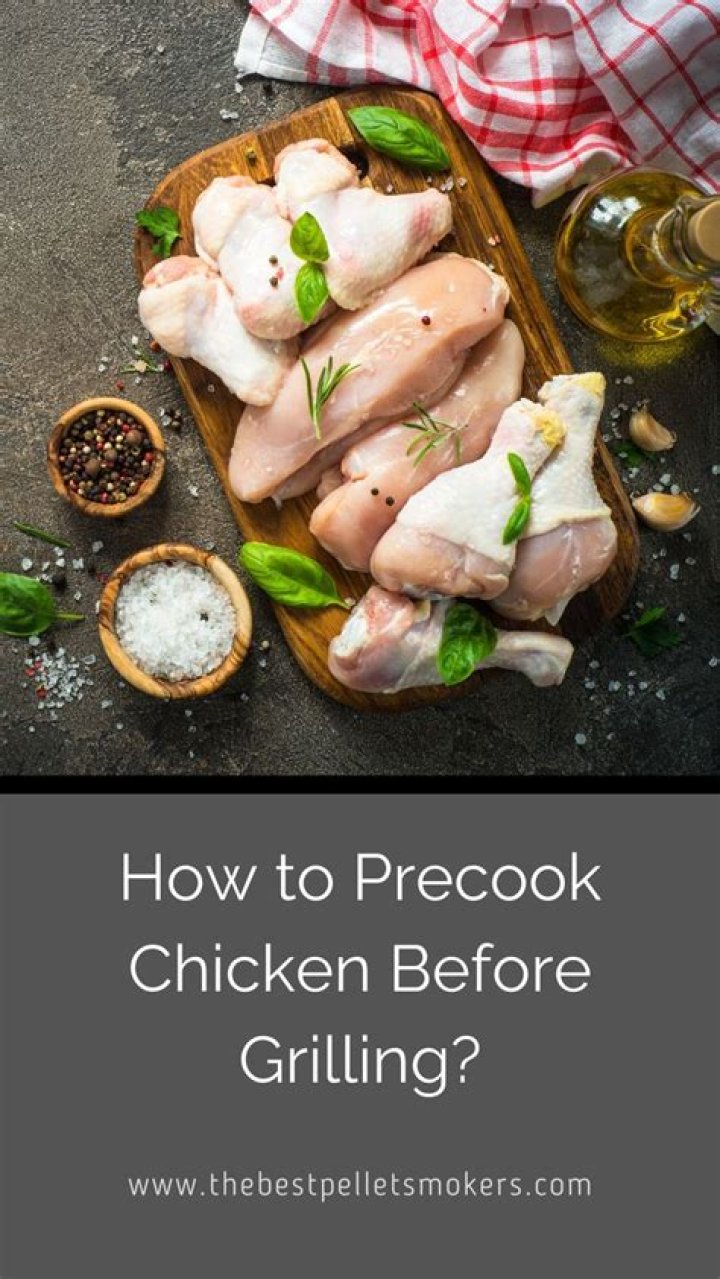 How long do you parboil chicken before grilling?
