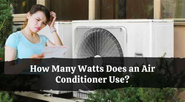 How many watts does an ecotrek air conditioner use?