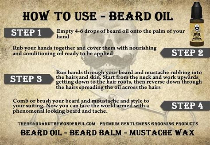 how to apply beard oil