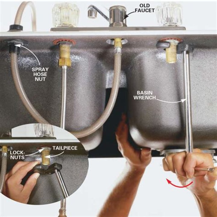 How to remove sink faucet