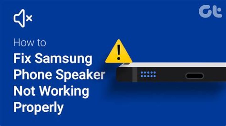Phone speaker not working - How To Discuss