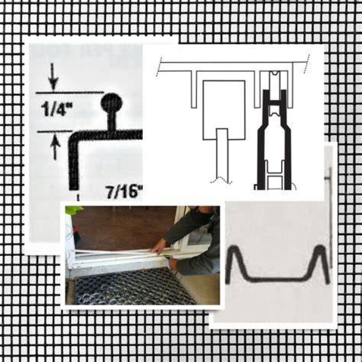 sliding screen door track