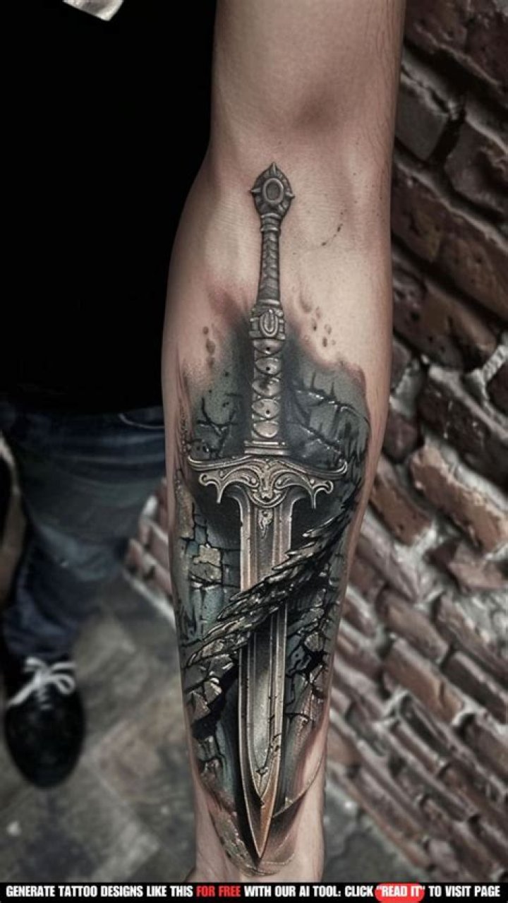 Tattoo on the blade of the shoulder