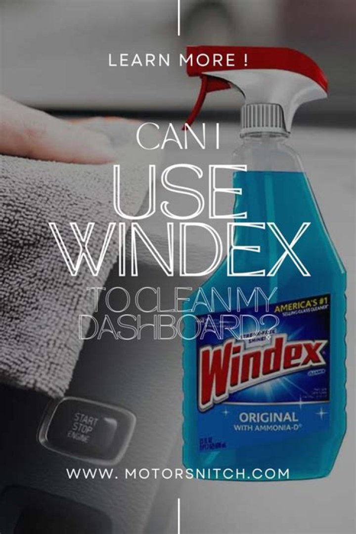 What can you use Windex to clean