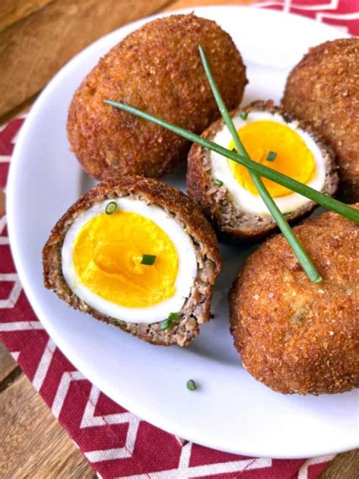 What eggs are used in scotch eggs?