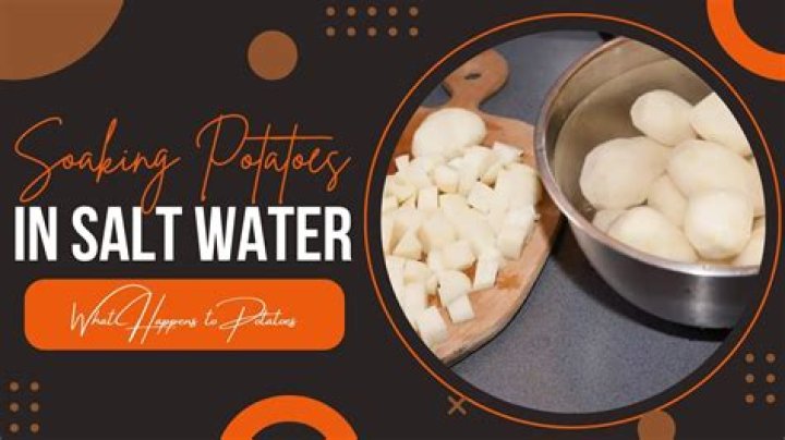 What happens when you put a potato in salt solution?