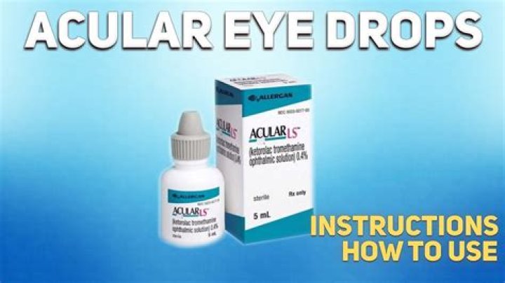What is Acular LS eye drops used for