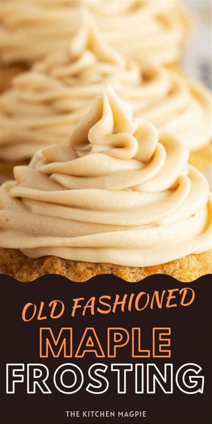 What is maple frosting made of?