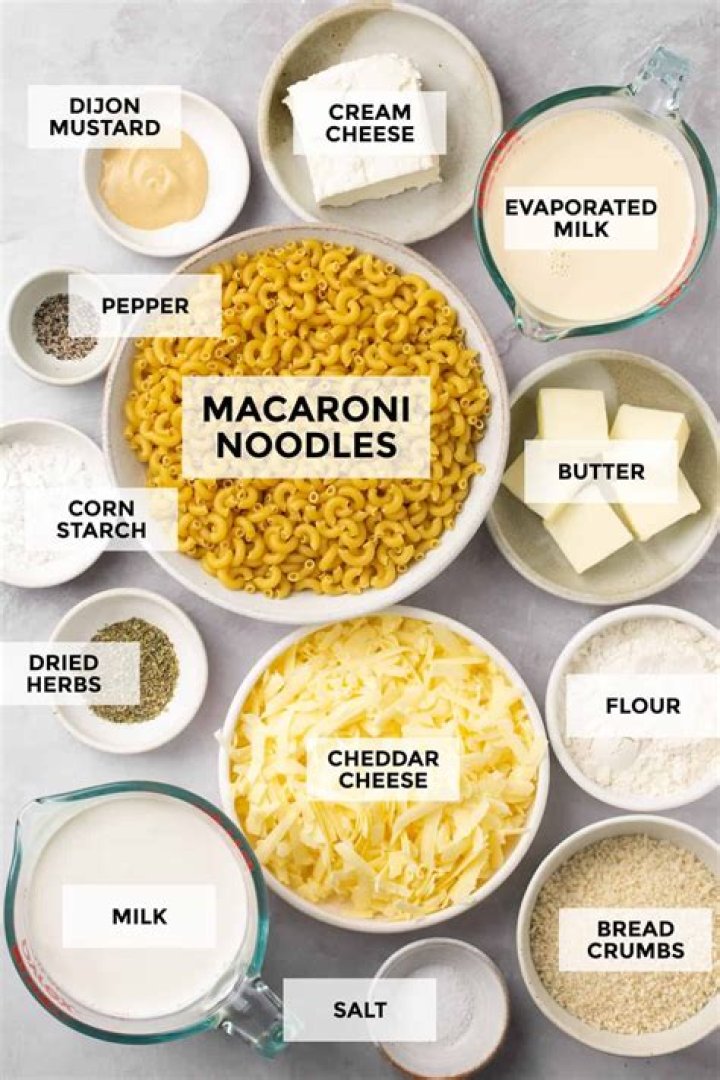 What is the main ingredient in macaroni?