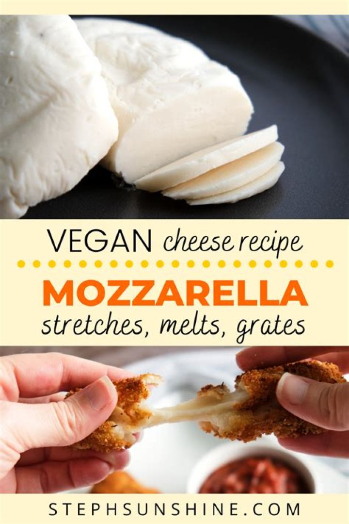 What is vegan mozzarella cheese made from?