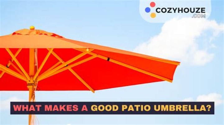 What makes a good patio umbrella