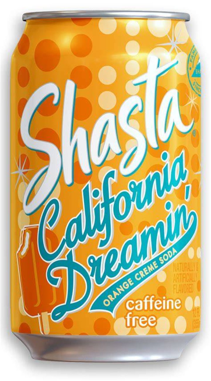 When did Shasta soft drinks start selling in cans?