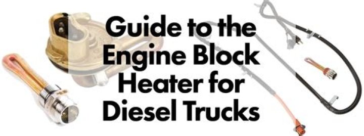 When should you use a block heater on a diesel engine