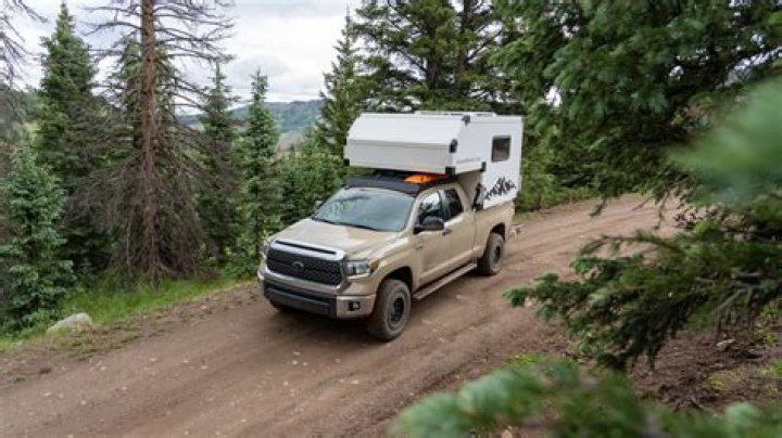 Where does the cable for the pop up camper come from?