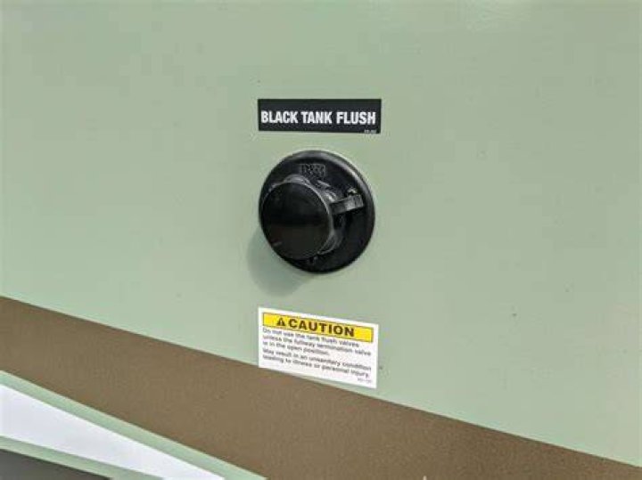 Where is black tank flush located?