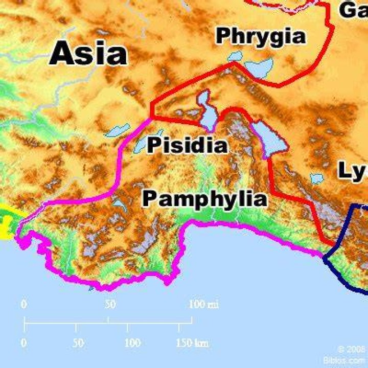 Where is Perga in Pamphylia
