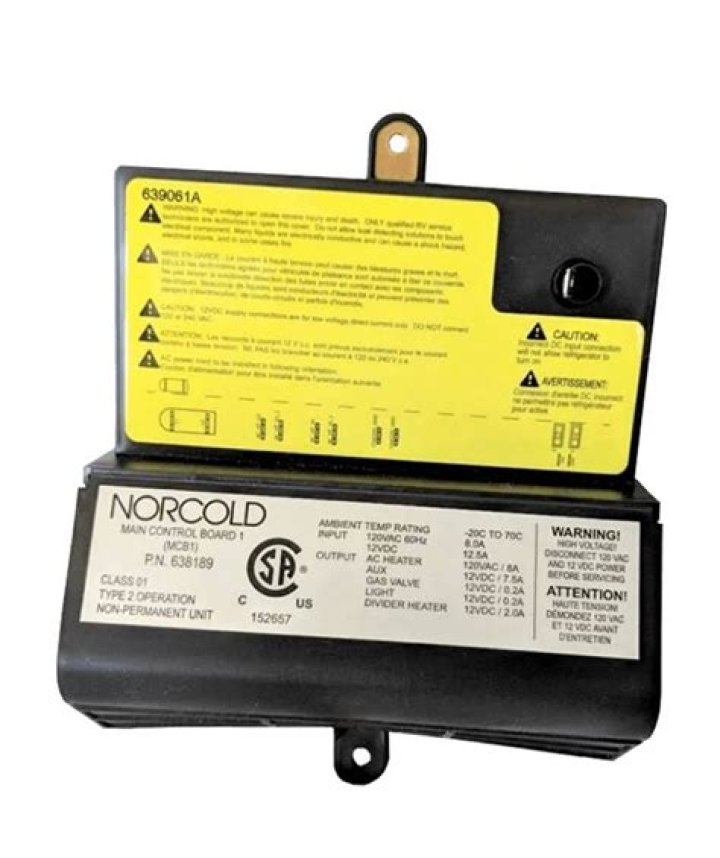 Where is the second pin on a Norcold board?