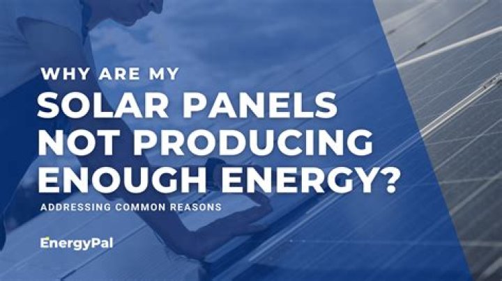 Why are my solar panels not charging?