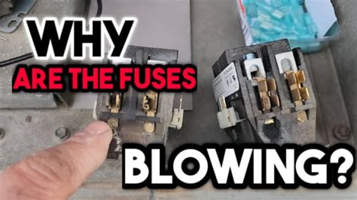 Why does my RV air conditioner keep blowing fuses?