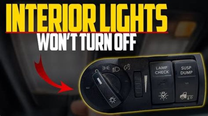 Why my interior lights wont turn on?
